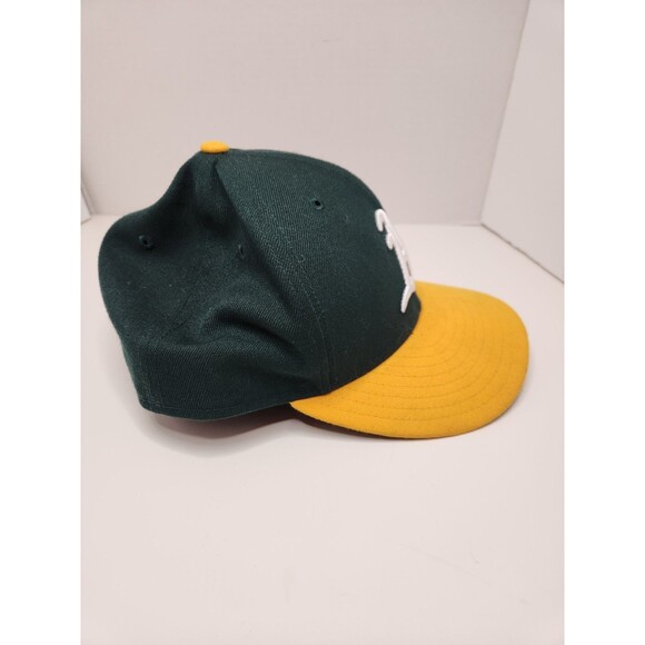 New Era Oakland A's Hat Cap Fitted Men's 7 1/8 MLB Baseball Green 59Fifty - Picture 4 of 5
